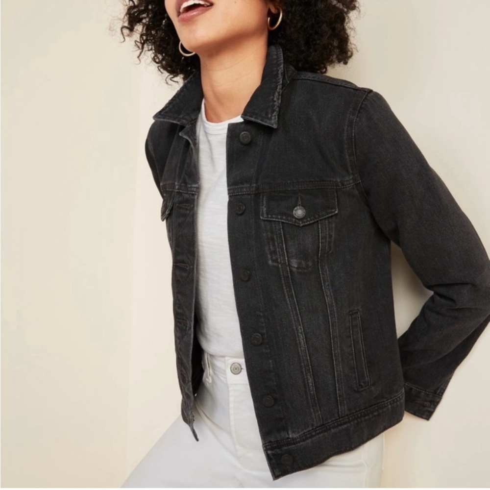Old Navy Black Jean Jacket